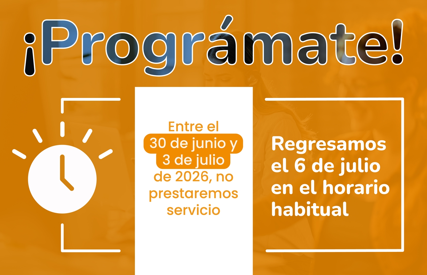 Cese actividades en julio
